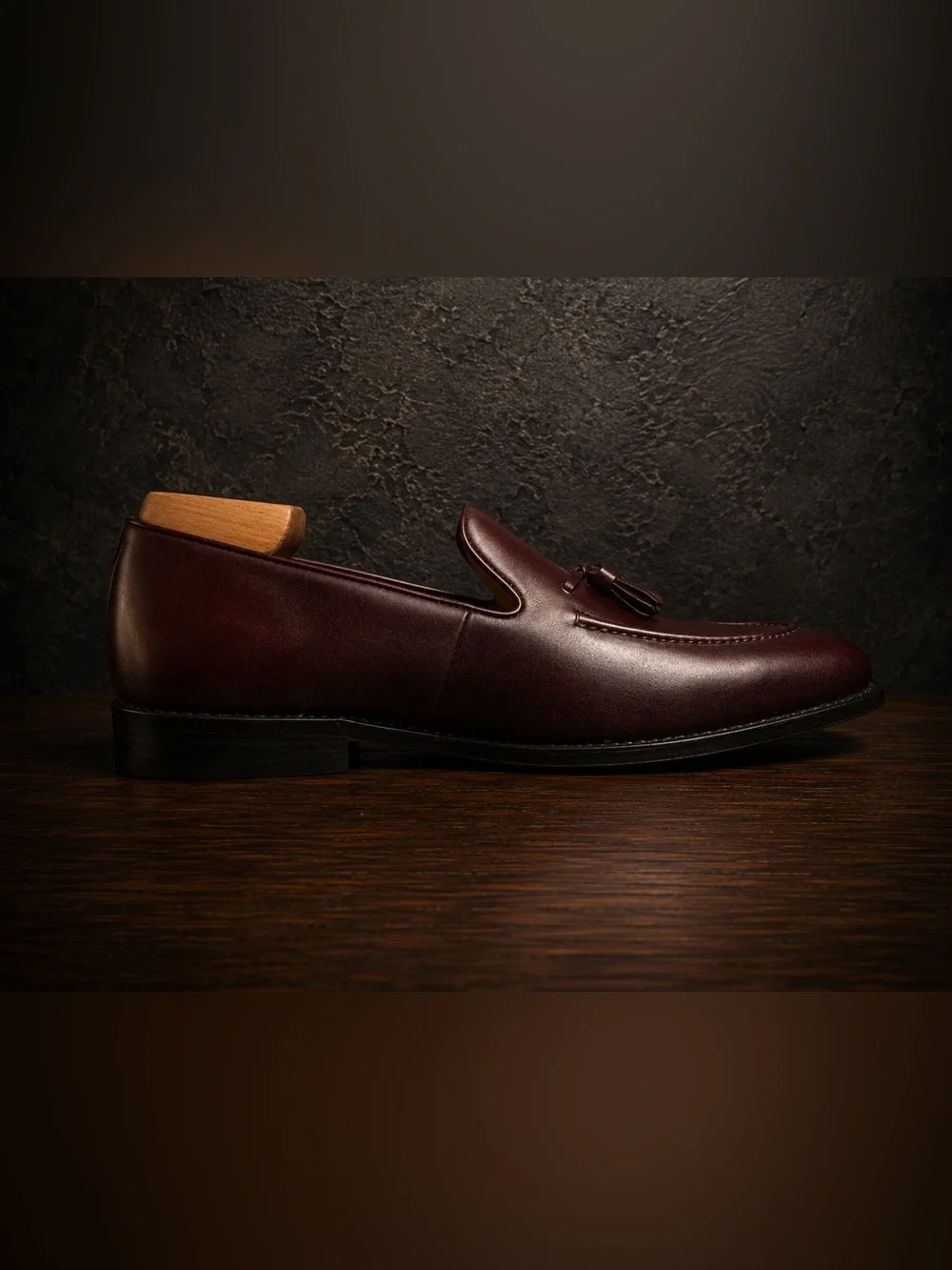 Anthony Veer Kennedy Tassel Loafers 10M Oxblood – Hand-Burnished Patina